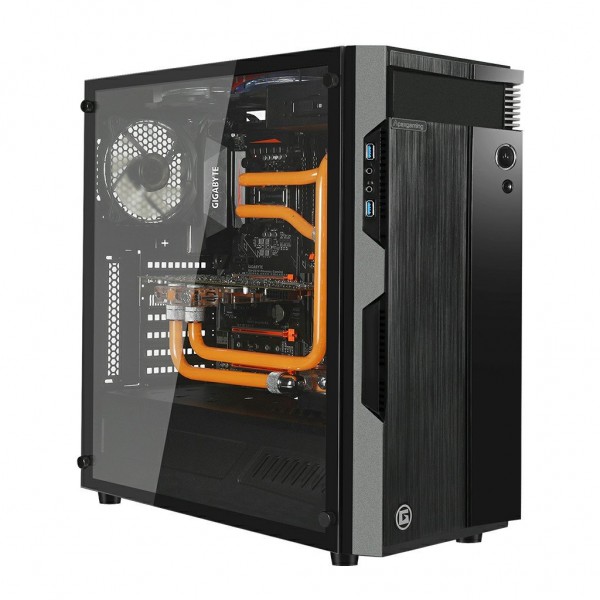 Apexgaming M1 ATX MID Tower Case – Tempererd Glass Edition